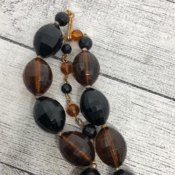 Vintage acrylic chunky statement collar/choker necklace - Picture 3 of 5